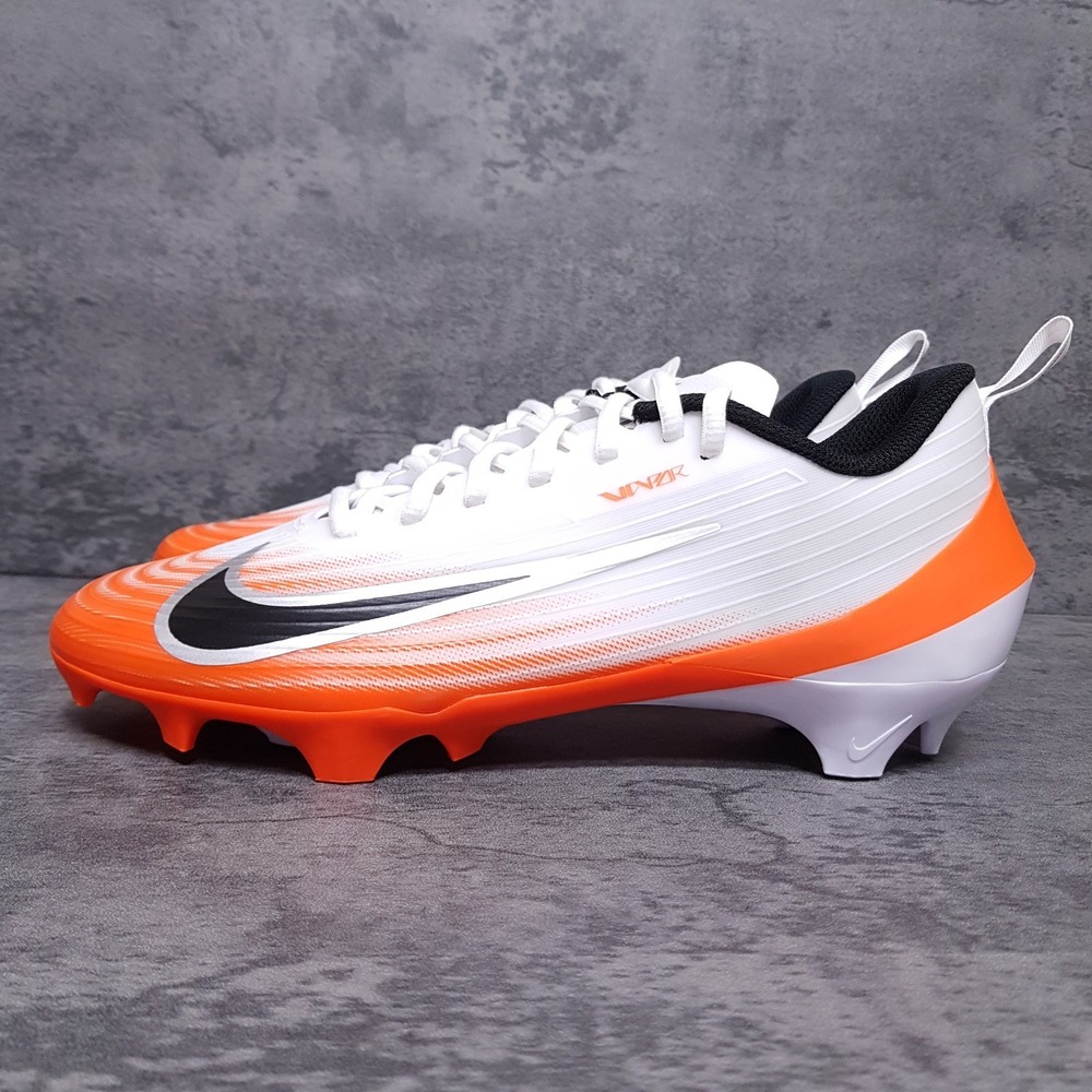 NIKE Vapor‎ Speed 3 Football Cleats Mens Size 8 White Safety Orange HM8849-104